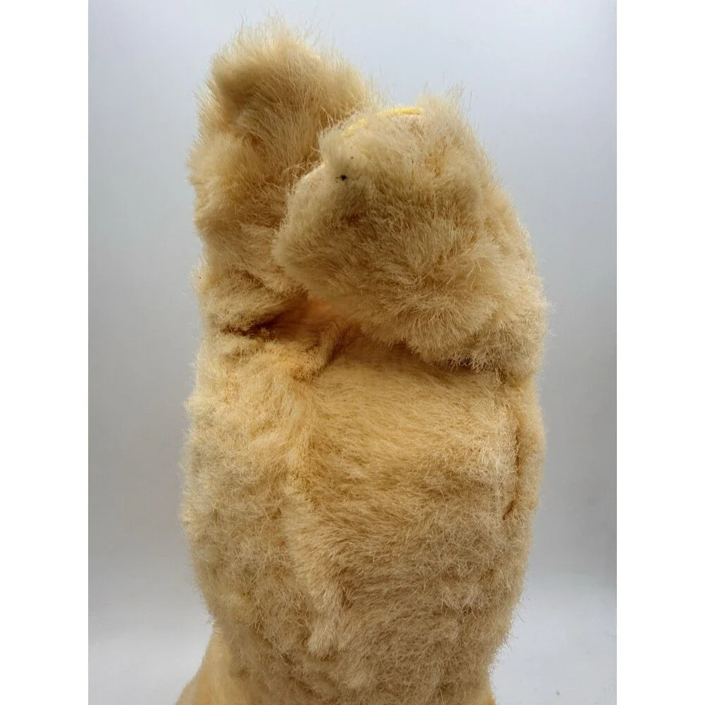 Vintage 12” Eden Toy Yellow Plus Kangaroo Mom & Removable Button Joey In Pocket